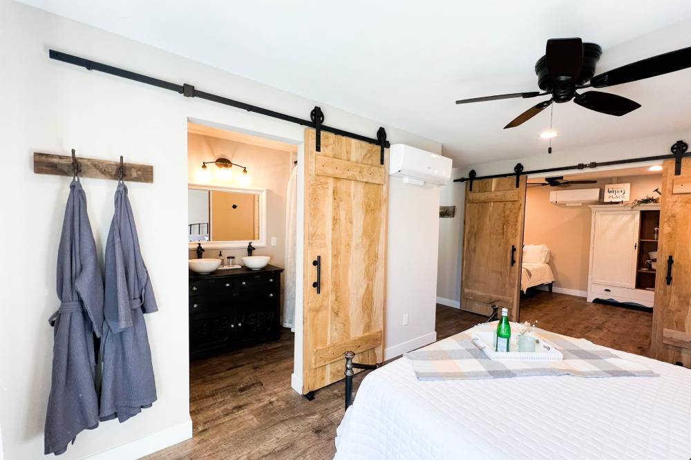 Guest House Bedrooms at WestWynd Ranch