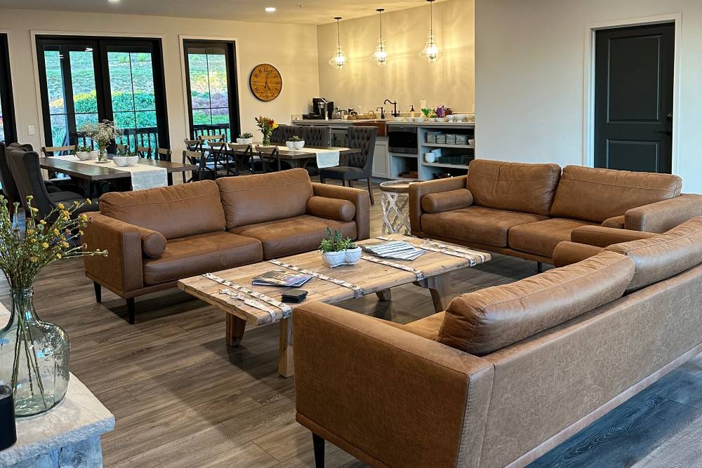 Living and Dining Areas in the Ranch House at WestWynd Ranch